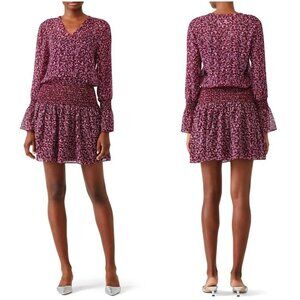 Derek Lam 10 Crosby Rocco Printed Blouson Dress $595